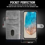 Shock Proof Flip Cover Back Case for Samsung Galaxy M35 5G | Magnetic Wallet Leather Case with Stand - Image 4