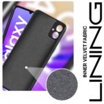 Back Cover for Samsung Galaxy F05 | Galaxy M05 | Galaxy A05 | Ultra Slim Soft Rubberised Case | Inner Velvet Fabric Lining | Matte Silicone Flexible Mobile Case | Camera Protection - Black - Image 4