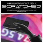 Back Cover for Oppo A74 5G | Ultra Slim Soft Rubberised Case | Inner Velvet Fabric Lining | Matte Silicone Flexible Mobile Case | Camera Protection - Black - Image 4