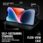 Shock Proof Flip Cover Back Case for Iphone 14 | Magnetic Wallet Leather Case with Stand - Image 8