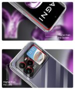 Crystal Clear Transparent Back Case Cover for Lava Agni 3 5G | Full Device & Camera Protection Shockproof TPU | Flexible Silicone Back Cover Case Transparent - Image 5