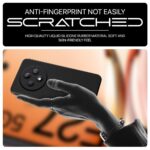 Back Cover for Oppo F27 5G | Ultra Slim Soft Rubberised Case | Inner Velvet Fabric Lining | Matte Silicone Flexible Mobile Case | Camera Protection - Black - Image 5