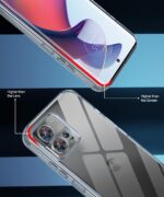 Crystal Clear Transparent Back Case Cover for Motorola Edge 30 Fusion 5G | Full Device & Camera Protection Shockproof TPU | Flexible Silicone Back Cover Case Transparent - Image 5