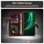 Shock Proof Flip Cover Back Case for Realme 13 Plus 5G | Magnetic Wallet Leather Case with Stand - Image 4