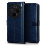Shock Proof Flip Cover Back Case for Vivo X200 5G | Magnetic Wallet Leather Case with Stand - Image 3