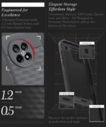 Back Cover for 1+ OnePlus 13R 5G with Hexa Cube Design | Ultra Slim Soft Rubberised Case | Inner Velvet Fabric | Matte Silicone Flexible Mobile Case | Camera Protection - Grey - Image 6