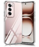 Crystal Clear Transparent Back Cover Case Compatible with Oppo Reno 12 5G Shockproof Flexible TPU Silicone Case with Full Body & Camera Protection Transparent - Image 2