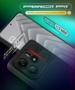 Ultimate Silicone Back Cover Case for Redmi Note 14 5G | Heat Dissipation Thin Soft TPU | 360? Camera Protection | Breathable Cooling Holes ? Pitch Black - Image 5