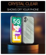 Crystal Clear Transparent Back Case Cover for Samsung Galaxy F14 5G | Full Device & Camera Protection Shockproof TPU | Flexible Silicone Back Cover Case Transparent - Image 4