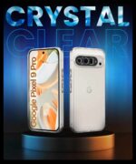 Transparent Back Cover Case Compatible with Google Pixel 9 Pro Shockproof TPU Silicone Mobile Cover with Raised Bumps for Full Body & Camera Protection Clear/Transparent - Image 4