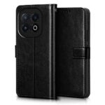 Shock Proof Flip Cover Back Case for Iqoo 13 5G | Magnetic Wallet Leather Case with Stand - Image 3