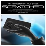 Back Cover for 1+ OnePlus 13 5G | Ultra Slim Soft Rubberised Case | Inner Velvet Fabric Lining | Matte Silicone Flexible Mobile Case | Camera Protection - Black - Image 5