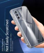 kelpuj Crystal Clear TPU Back Case for Compatible with Motorola Moto G62 5G | Flexible Shockproof Cover with Cushioned Edges Transparent - Image 6