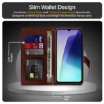 Shock Proof Flip Cover Back Case for Redmi A4 5G | Magnetic Wallet Leather Case with Stand - Image 6