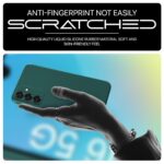 Back Cover for Samsung Galaxy A16 5G | Ultra Slim Soft Rubberised Case | Inner Velvet Fabric Lining | Matte Silicone Flexible Mobile Case | Camera Protection - Green - Image 8