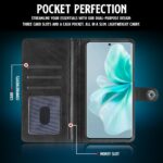 Shock Proof Flip Cover Back Case for Vivo V30E 5G | Magnetic Wallet Leather Case with Stand - Image 6