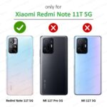 Shock Proof Flip Cover Back Case for Redmi Note 11T 5G | Magnetic Wallet Leather Case with Stand - Image 2