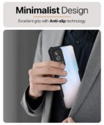 Shock Proof Clear Back Case Mobile Cover for Motorola Moto Edge 20 Pro (Hard | Hybrid PC + TPU | Full Armour Device & Camera Protection | Black) - Image 5