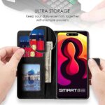 Shock Proof Flip Cover Back Case for Infinix Smart 8 Hd | Magnetic Wallet Leather Case with Stand - Image 3