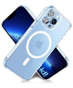 Ultra-Hybrid Back Case Cover for iPhone 13 Pro | Compatible with MagSafe | Drop and Camera Protection | Shock Proof Crystal Clear Mobile Back Case (PC+TPU, Transparent) - Image 3