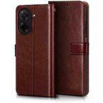 Shock Proof Flip Cover Back Case for Redmi A5 | Magnetic Wallet Leather Case with Stand - Image 2