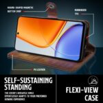 Shock Proof Flip Cover Back Case for Vivo T4X 5G | Magnetic Wallet Leather Case with Stand - Image 8