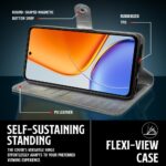 Shock Proof Flip Cover Back Case for Vivo T4X 5G | Magnetic Wallet Leather Case with Stand - Image 8