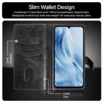 Shock Proof Flip Cover Back Case for Xiaomi Mi Redmi 13C 5G | Magnetic Wallet Leather Case with Stand - Image 3