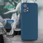Soft Rubberised Back Cover | Inner Velvet Fabric Lining | Full Device & Camera Protection Back Case for 1+ OnePlus Nord CE 2 Lite 5G (Silicone | Matte Blue) - Image 4