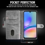 Shock Proof Flip Cover Back Case for Samsung Galaxy A05S 5G | Magnetic Wallet Leather Case with Stand - Image 4