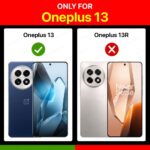 Shock Proof Clear Protective Back Case for 1+ OnePlus 13 - AirEDGE Technology | 360 Degree Camera Protection | Transparent Hybrid Back Case Mobile Cover - Black - Image 2