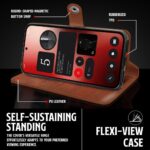 Shock Proof Flip Cover Back Case for 1+ Oneplus 10R 5G | Magnetic Wallet Leather Case with Stand - Image 8