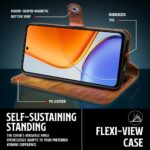 Shock Proof Flip Cover Back Case for Vivo T4X 5G | Magnetic Wallet Leather Case with Stand - Image 5