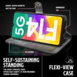 Shock Proof Flip Cover Back Case for Samsung Galaxy F14 5G | Magnetic Wallet Leather Case with Stand - Image 8