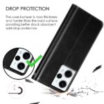 Shock Proof Flip Cover Back Case for Poco F5 5G | Magnetic Wallet Leather Case with Stand - Image 4