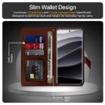 Shock Proof Flip Cover Back Case for Redmi Note 14 Pro Plus 5G | Magnetic Wallet Leather Case with Stand - Image 4