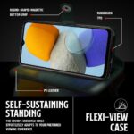 Shock Proof Flip Cover Back Case for Samsung Galaxy F23 5G | Magnetic Wallet Leather Case with Stand - Image 8