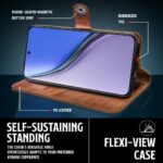 Shock Proof Flip Cover Back Case for Realme P3 Ultra 5G | Magnetic Wallet Leather Case with Stand - Image 5