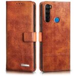 Shock Proof Flip Cover Back Case for Xiaomi Mi Redmi Note 8 | Magnetic Wallet Leather Case with Stand
