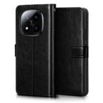 Shock Proof Flip Cover Back Case for Redmi Note 14 Pro Plus 5G | Magnetic Wallet Leather Case with Stand - Image 4