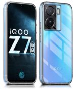 Crystal Clear Transparent Back Case Cover for iQOO Z7 5G | iQOO Z7s 5G | Full Device & Camera Protection Shockproof TPU Silicone Back Cover Case Transparent - Image 3