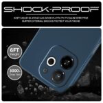 Back Cover for Tecno Pop 9 5G | Tecno Spark 30C 5G | Ultra Slim Soft Rubberised Case | Inner Velvet Fabric Lining | Matte Silicone Flexible Mobile Case | Camera Protection - Blue - Image 4