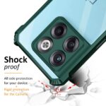 Poly Carbonate + TPU Shockproof Crystal Clear 1+ Oneplus 10T 5G Back Cover Case | 360 Degree Protection | Protective Design | Transparent Back Cover Case for 1+ Oneplus 10T 5G - Green - Image 3