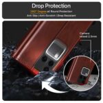 Shock Proof Flip Cover Back Case for Vivo V30 Pro | Magnetic Wallet Leather Case with Stand - Image 5