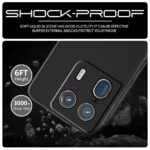 Back Cover for Motorola Moto Edge 50 Ultra | Ultra Slim Soft Rubberised Case | Inner Velvet Fabric Lining | Matte Silicone Flexible Mobile Case | Camera Protection - Black - Image 4