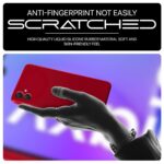 Back Cover for Samsung Galaxy F05 | M05 | A05 | Ultra Slim Soft Rubberised Case | Inner Velvet Fabric Lining | Silicone Flexible Mobile Case | Camera Protection - Crimson Red - Image 8