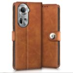 Shock Proof Flip Cover Back Case for Oppo Reno 11 5G | Magnetic Wallet Leather Case with Stand - Image 4