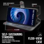 Shock Proof Flip Cover Back Case for Vivo V23E 5G | Magnetic Wallet Leather Case with Stand - Image 8