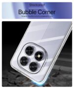 Transparent Back Cover Case for Redmi Note 14 Pro 5G | Poco X7 5G | Raised Bumps for Full Device & Camera Protection Shockproof TPU Silicone Back Case Mobile Cover Transparent - Image 8