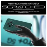 Back Cover for Oppo F27 Pro Plus 5G | Ultra Slim Soft Rubberised Case | Inner Velvet Fabric Lining | Matte Silicone Flexible Mobile Case | Camera Protection - Green - Image 8